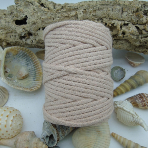 Cuerda trenzada de algodón 4mm - Nude