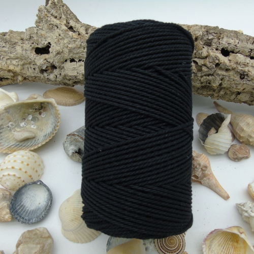 Cuerda de Algodón 2mm - Negro