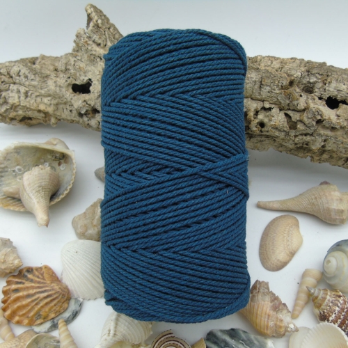Cuerda de Algodón 2mm - Azul pavo real