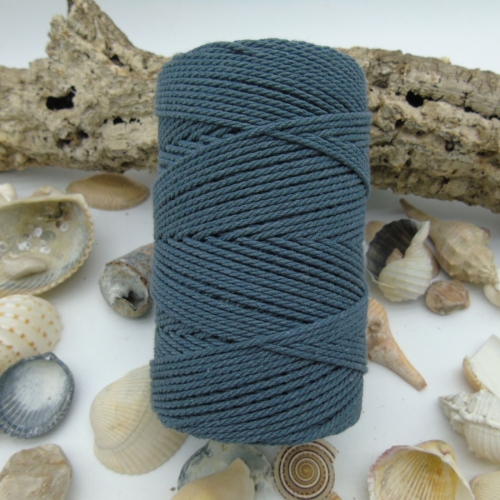 Cuerda de Algodón 2mm - Gris Plomo
