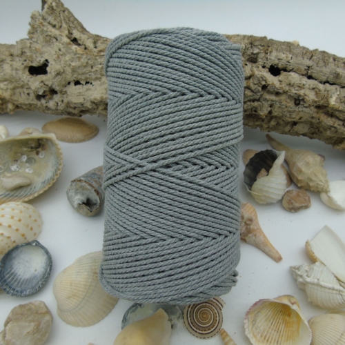 Cuerda de Algodón 2mm - Gris claro