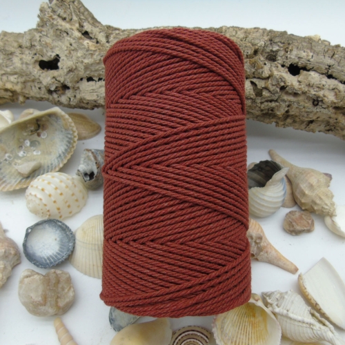 Cuerda de Algodón 2mm - Rojo ámbar