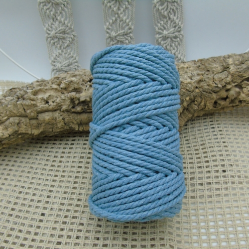 Cuerda de Algodón 4mm - Zafiro azul