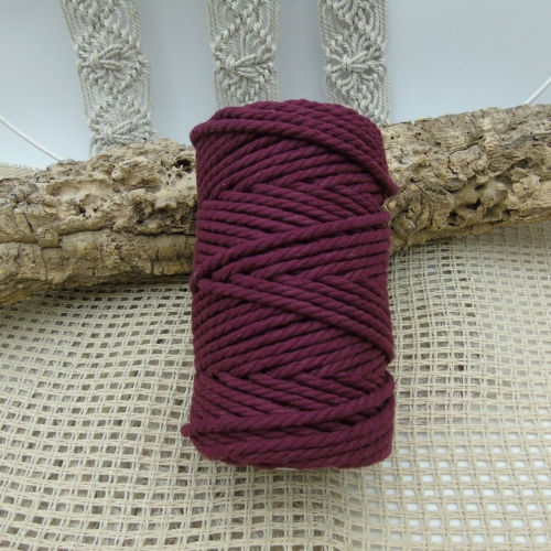 Cuerda de Algodón 4mm - Granate