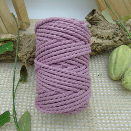 Twisted cotton rope 5mm - Primrose Pink