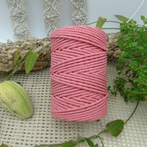 Cuerda de algodón 3mm - Coral