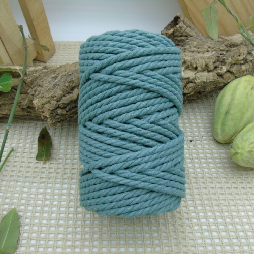 Twisted cotton rope 5mm - Sage Green