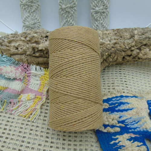 Single strand cotton 2mm - Camel