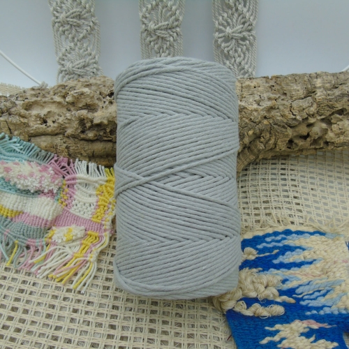 Single strand cotton 2mm - Light grey