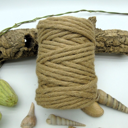 Urdimbre de yute natural - Yute  12 Cabos - 7mm