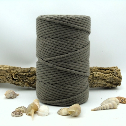 Single strand cotton 8 mm - Taupe