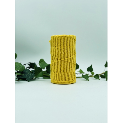 Single strand cotton 2mm - Lemon