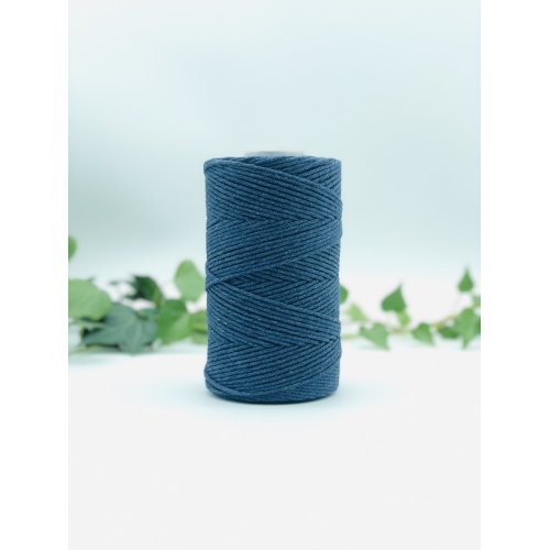 Single strand cotton 2mm - Dark Blue Jeans