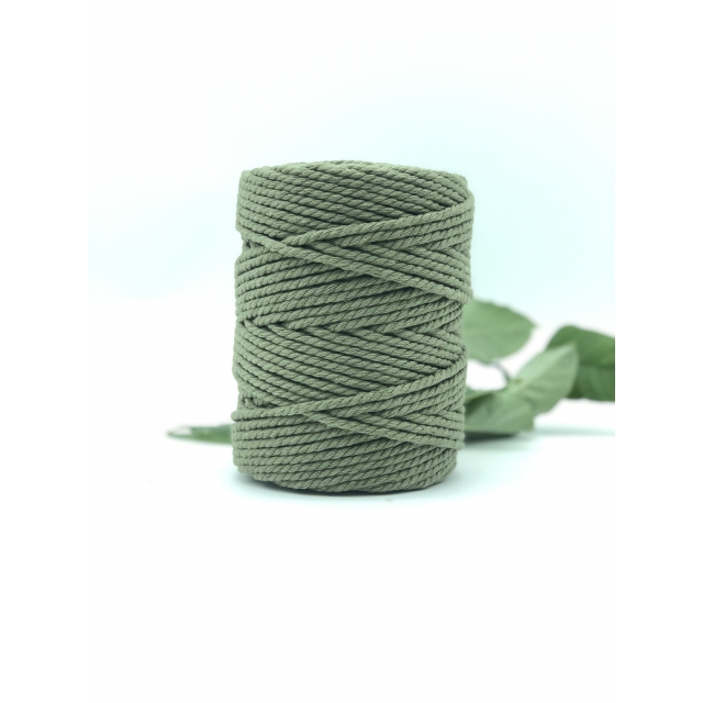Cuerda de algodón 3mm - Deep Olive