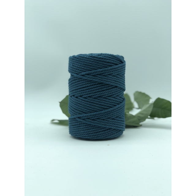 Cuerda de algodón 3mm - Azul Peacock