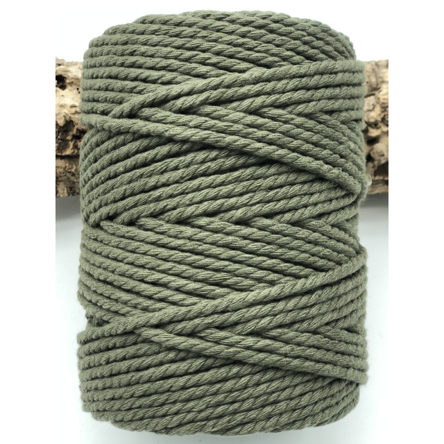 Cuerda de algodón 3mm - Deep Olive