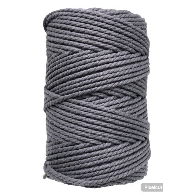 Cuerda de algodón 3mm - Berenjena