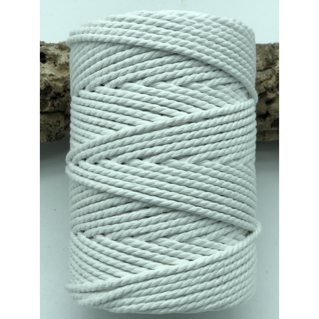 Cuerda de algodón 3mm - Blanco