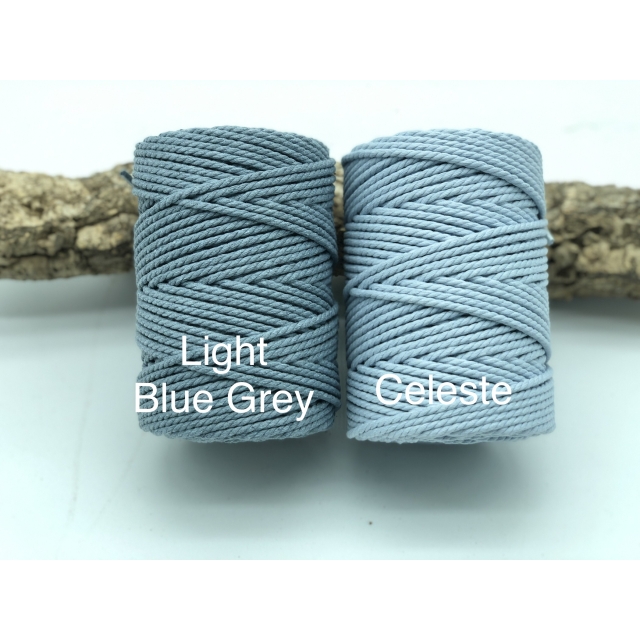 Cuerda de algodón 3mm - Celeste