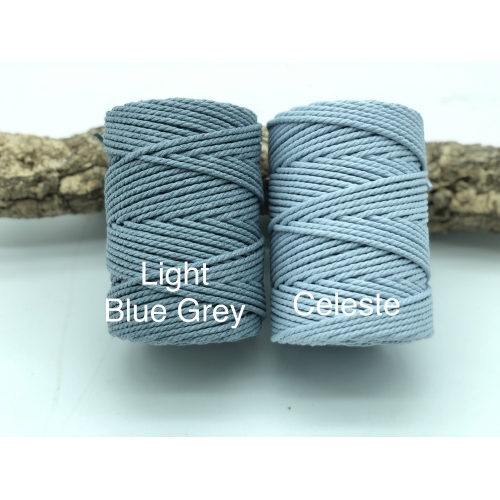 Cuerda de algodón 3mm - Celeste