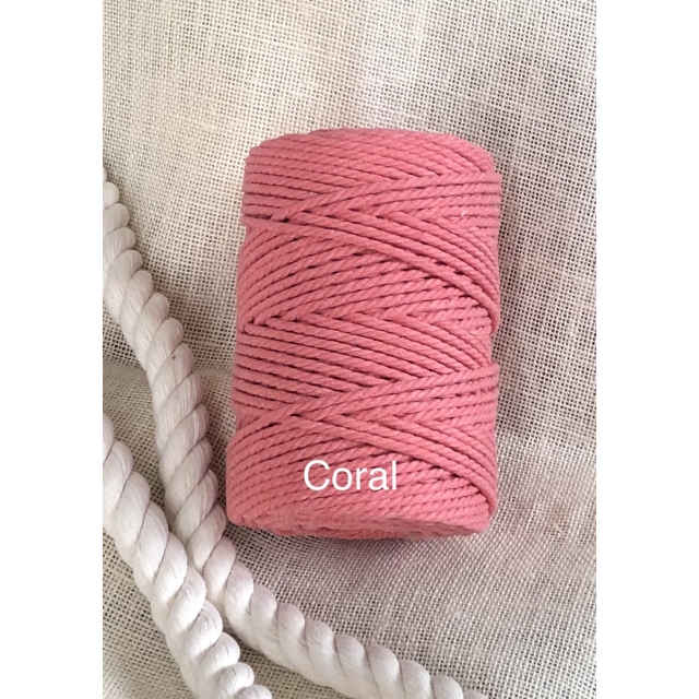 Cuerda de algodón 3mm - Coral