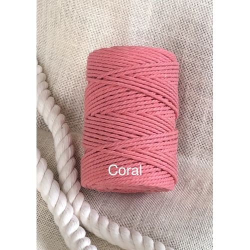 Cuerda de algodón 3mm - Coral