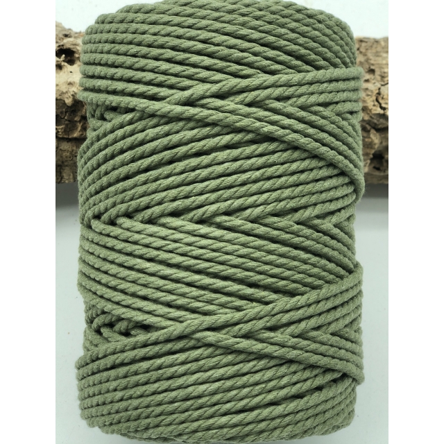 Cuerda de algodón 3mm - Moss green