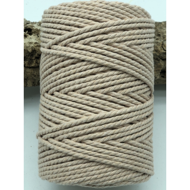 Cuerda de algodón 3mm - Nude